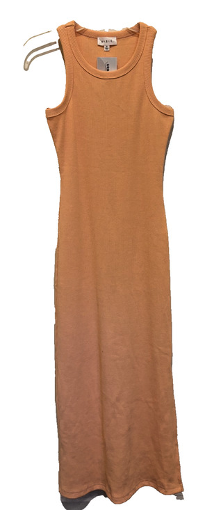 Mable Dresses & Skirts - MABLE FRANKIE RACER BACK KNIT MIDI DRESS NEW Orange Small